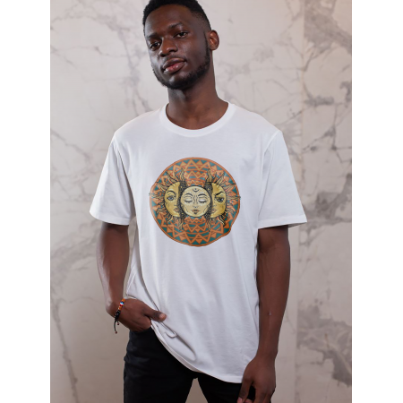 Tricou din bumbac Sun circle